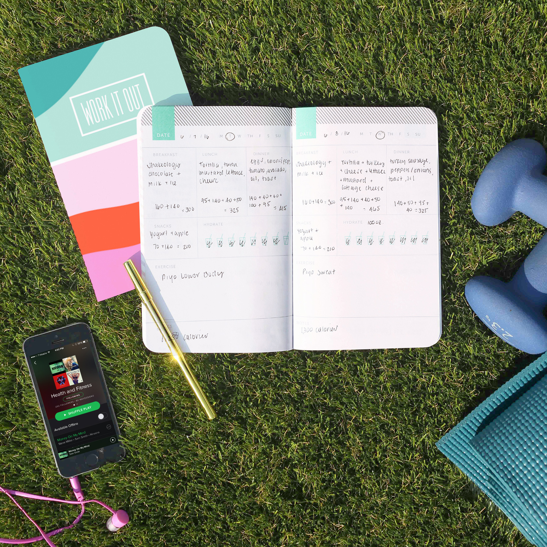 The New Year is just around the corner, so provide the healthiest people on your gift list with a dedicated space to record their goals for next year. May Designs offers a customizable journal that includes 76 pages where you can track your meals, snacks, water, and exercise habits. Their Classic size fits perfectly in gym bags or purses so tracking is never a hassle. Starts at $18, maydesigns.com