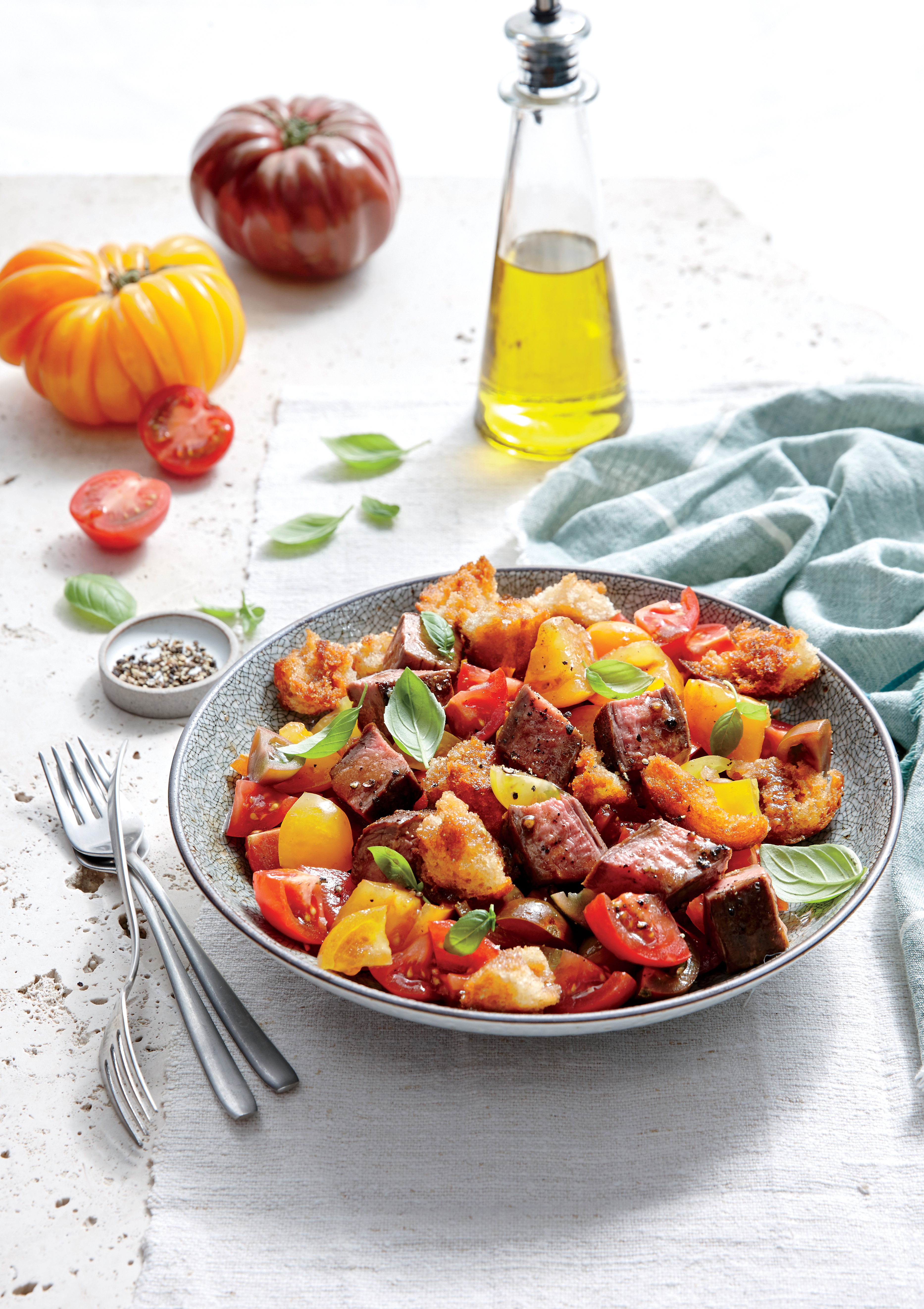 Steak and Tomato Panzanella