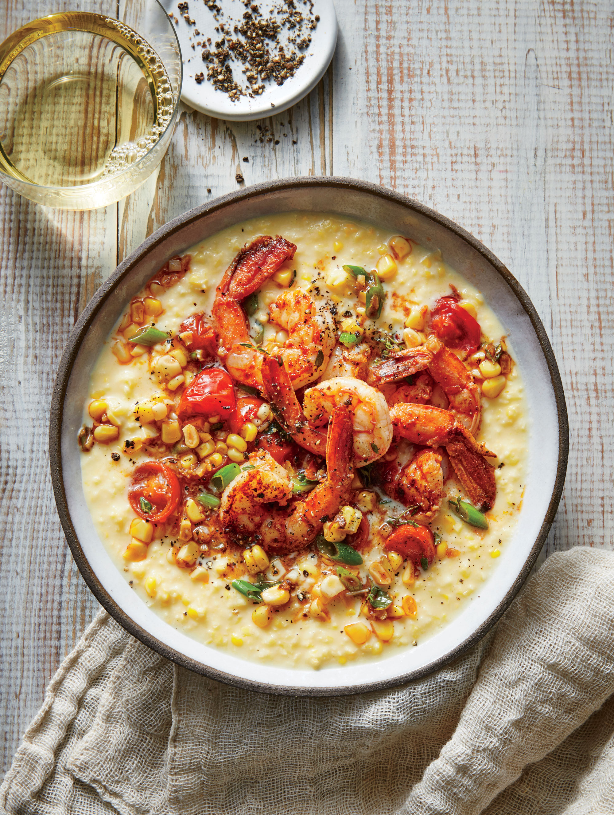 Creole Shrimp and Creamed Corn