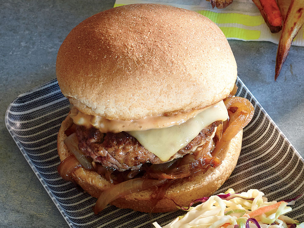 Caramelized Onion Burger