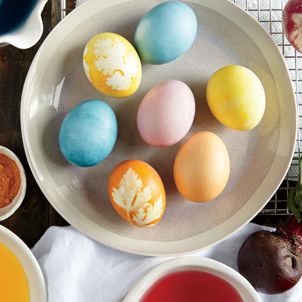 Naturally Dyed Easter Eggs