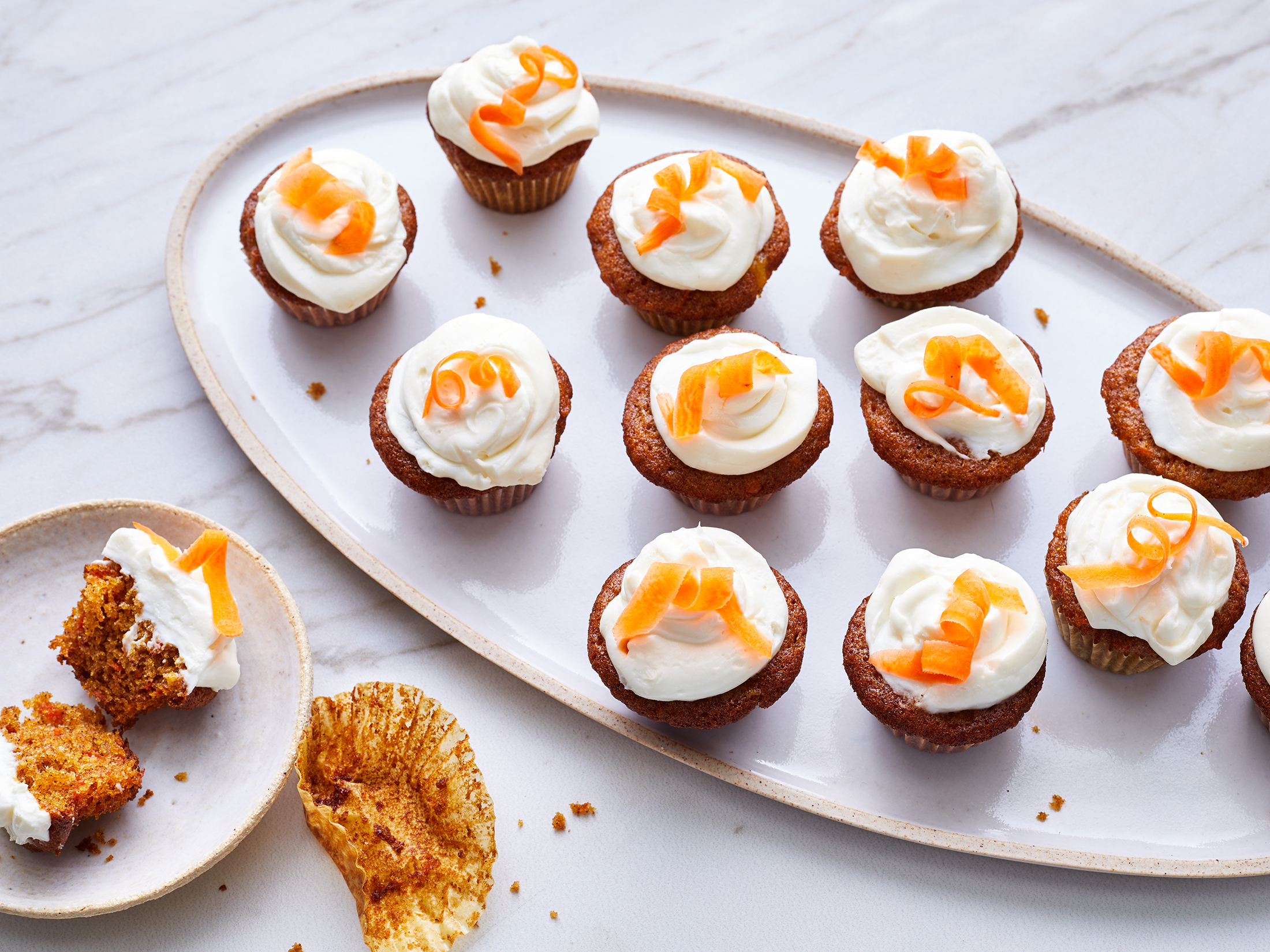 Mini Carrot Cake Cupcakes